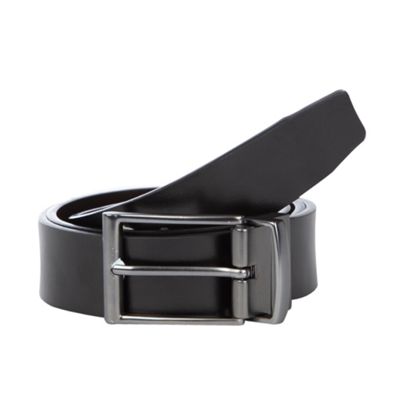 J by Jasper Conran Designer black leather coated belt